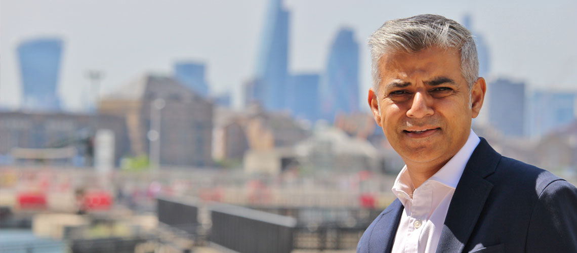 Sadiq Khan, Mayor of London. 
