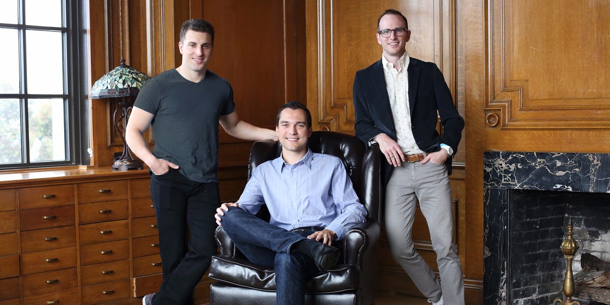 The founders of Airbnb
