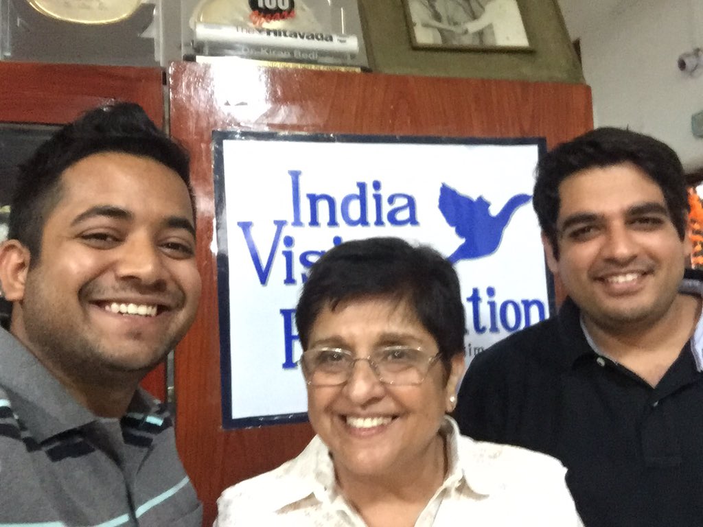  unacademy founders with Kiran Bedi